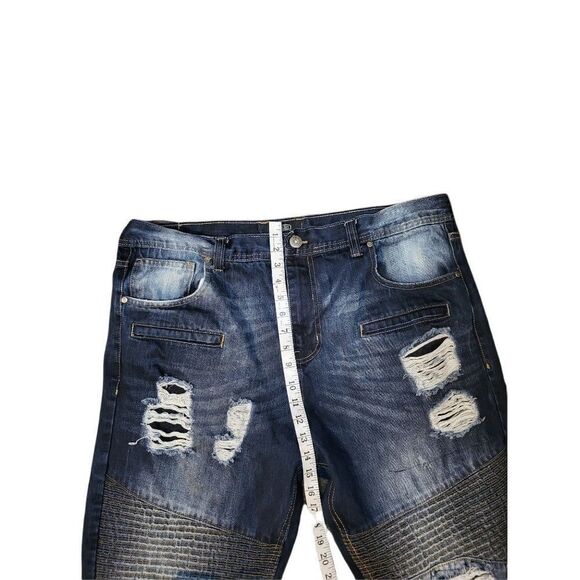 Dash Premium Quality Blue Denim Sz 42 X 32 Jeans Men - Picture 4 of 6